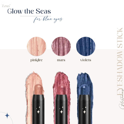 Sparkle Trio: 3-Piece Glitter Cream Eyeshadow Stick Set