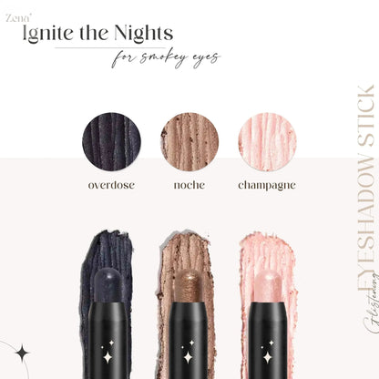 Sparkle Trio: 3-Piece Glitter Cream Eyeshadow Stick Set